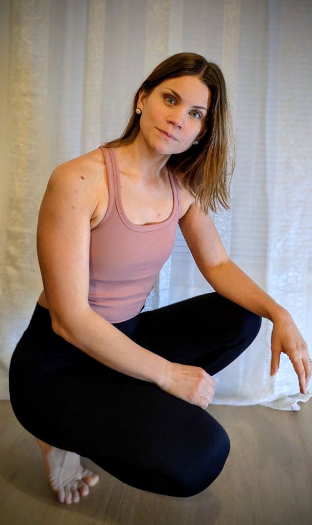 Calm figure meditating